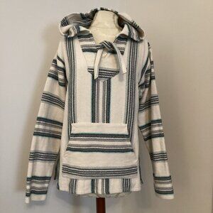 RON JON Original Senor Lopez Baja Surfer Hoodie Small Striped BEACH VACATION